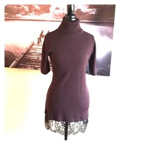 SALE Apt. 9 tunic short sleeve lace sweater